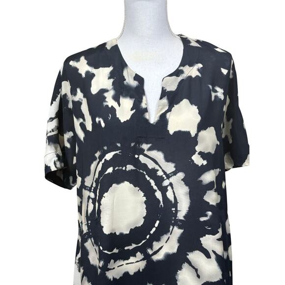 Alembika maxidress, black/ivory, bohemian, artsy, avant-garde, Israeli design - Picture 4 of 6